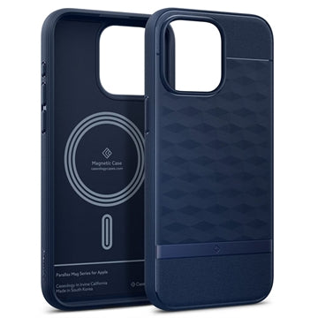 iPhone 15 Pro Max Caseology Parallax Mag Hybrid Cover - Midnatsblå