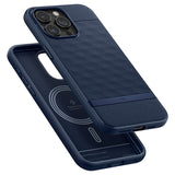 iPhone 15 Pro Max Caseology Parallax Mag Hybrid Cover - Midnatsblå