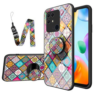 Ternet Mønster Xiaomi Redmi 10C Hybrid Cover - Farverig Mandala
