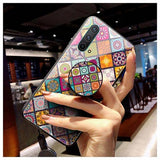 Checkered Pattern OnePlus Nord CE 5G Hybrid Cover - Farverig Mandala