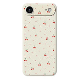 iPhone Air TPU-cover med kirsebærmønster - Beige