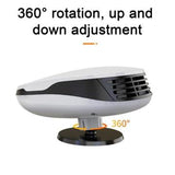 12V Bilvarmer & Defroster – 120W Cigaretlighter Varmblæser & 360-graders Justerbar Defogger