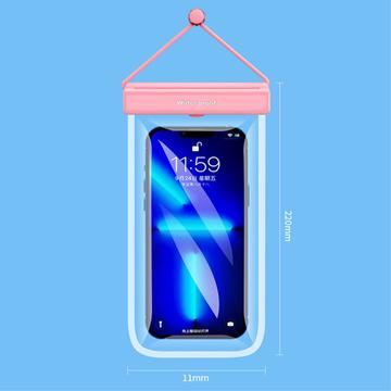 Klar IPX8 Universel Vandtæt etui / Tør taske - 7" - Pink