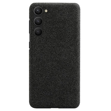 Samsung Galaxy S23 5G Stofbelagt Plastikcover - Sort