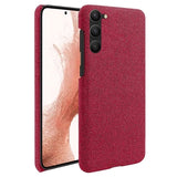 Samsung Galaxy S23 5G Stofbelagt Plastikcover - Rød