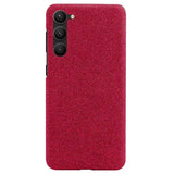 Samsung Galaxy S23 5G Stofbelagt Plastikcover - Rød