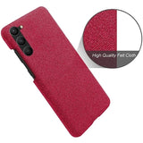 Samsung Galaxy S23 5G Stofbelagt Plastikcover - Rød