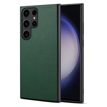 Samsung Galaxy S24 Ultra Dækket Hybrid Cover - Grøn