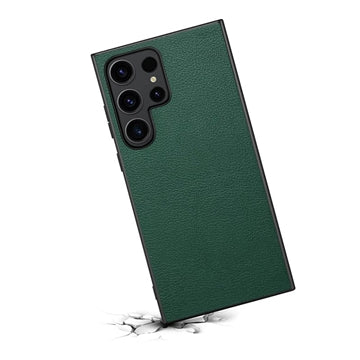 Samsung Galaxy S24 Ultra Dækket Hybrid Cover - Grøn