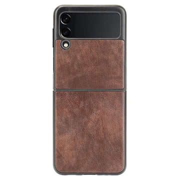 Samsung Galaxy Z Flip3 5G Belagt Plastikcover - Brun