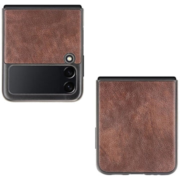 Samsung Galaxy Z Flip3 5G Belagt Plastikcover - Brun