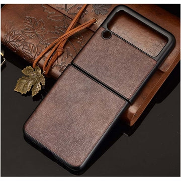 Samsung Galaxy Z Flip3 5G Belagt Plastikcover - Brun