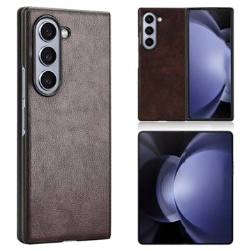 Samsung Galaxy Z Fold6 Belagt Plastikcover - Brun