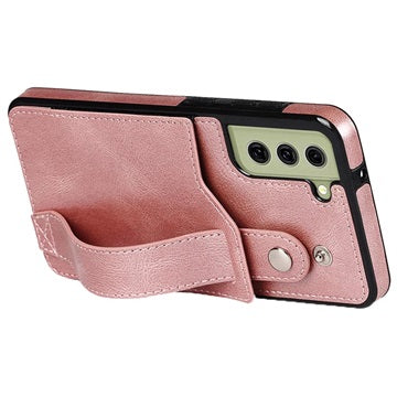 Samsung Galaxy S21 FE 5G Dækket TPU Cover med RFID - Rødguld