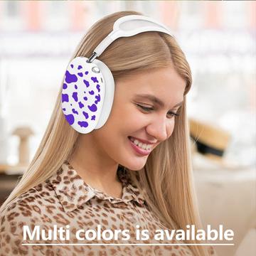 3-i-1-beskyttelsessæt med ko-mønster til AirPods Max - Hvid / Pink