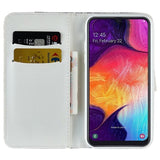 Croco Bling Samsung Galaxy A50 Pung - Sølv
