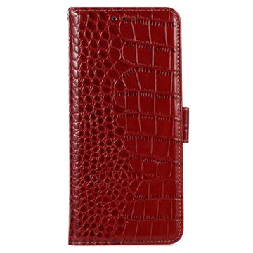 Crocodile Samsung Galaxy A14/A14 5G Læderpung med RFID - Rød