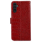 Crocodile Samsung Galaxy A14/A14 5G Læderpung med RFID - Rød