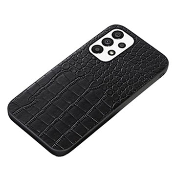 Krokodille Series Samsung Galaxy A23 5G Hybrid Cover - Sort
