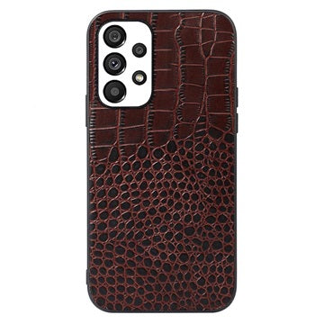 Krokodille Series Samsung Galaxy A53 5G Hybrid Cover - Kaffe