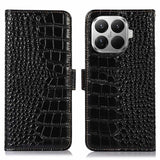 Xiaomi 17T Pro Crocodile Series Læderpung med RFID - Sort