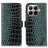 Xiaomi 17T Pro Crocodile Series Læderpung med RFID - Grøn