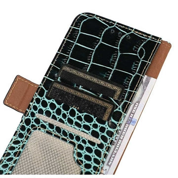 Xiaomi 17T Pro Crocodile Series Læderpung med RFID - Grøn