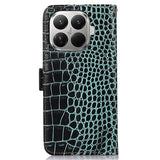Xiaomi 17T Pro Crocodile Series Læderpung med RFID - Grøn