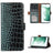 Crocodile Series Samsung Galaxy S21 FE 5G Læderpung med RFID - Grøn