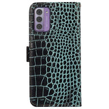 Nokia G42 Crocodile Series Læderpung med RFID - Grøn