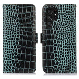 Samsung Galaxy S26 Ultra Crocodile Series Læderpung med RFID - Grøn