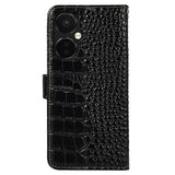 Crocodile Series OnePlus Nord CE 3 Lite/N30 Læderpung med RFID - Sort