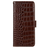 Crocodile Series OnePlus Nord CE 3 Lite/N30 Læderpung med RFID - Brun