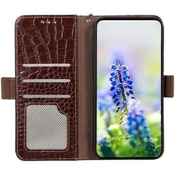 Crocodile Series OnePlus Nord CE 3 Lite/N30 Læderpung med RFID - Brun
