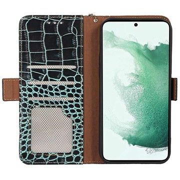 Crocodile Series Samsung Galaxy A53 5G Læderpung med RFID - Grøn