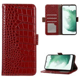Crocodile Series Samsung Galaxy A53 5G Læderpung med RFID - Rød
