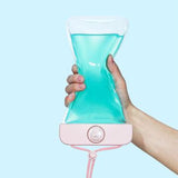 Vandtæt etui til smartphone med sød bjørn - 7.2" - Blå