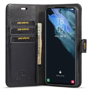 DG.Ming Samsung Galaxy S23 5G Læderpung med Aftageligt Cover - Sort