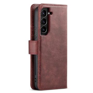 DG.Ming Samsung Galaxy S23 5G Læderpung med Aftageligt Cover - Vinrød