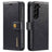 DG.Ming Samsung Galaxy S23+ 5G Læderpung med Aftagelig Cover - Sort