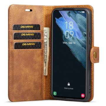 DG.Ming Samsung Galaxy S23+ 5G Læderpung med Aftagelig Cover - Brun