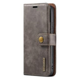 DG.Ming Samsung Galaxy S23+ 5G Læderpung med Aftagelig Cover - Grå