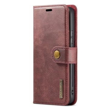 DG.Ming Samsung Galaxy S23+ 5G Læderpung med Aftagelig Cover - Vinrød