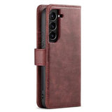 DG.Ming Samsung Galaxy S23+ 5G Læderpung med Aftagelig Cover - Vinrød