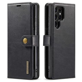 DG.Ming Samsung Galaxy S23 Ultra 5G Læderpung med Aftageligt Cover - Sort