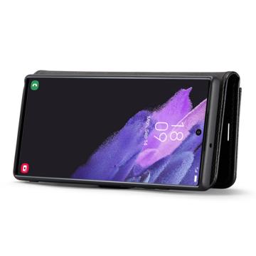 DG.Ming Samsung Galaxy S23 Ultra 5G Læderpung med Aftageligt Cover - Sort