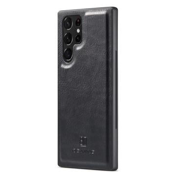 DG.Ming Samsung Galaxy S23 Ultra 5G Læderpung med Aftageligt Cover - Sort