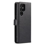 DG.Ming Samsung Galaxy S23 Ultra 5G Læderpung med Aftageligt Cover - Sort