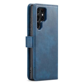 DG.Ming Samsung Galaxy S23 Ultra 5G Læderpung med Aftageligt Cover - Blå