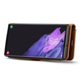 DG.Ming Samsung Galaxy S23 Ultra 5G Læderpung med Aftageligt Cover - Brun